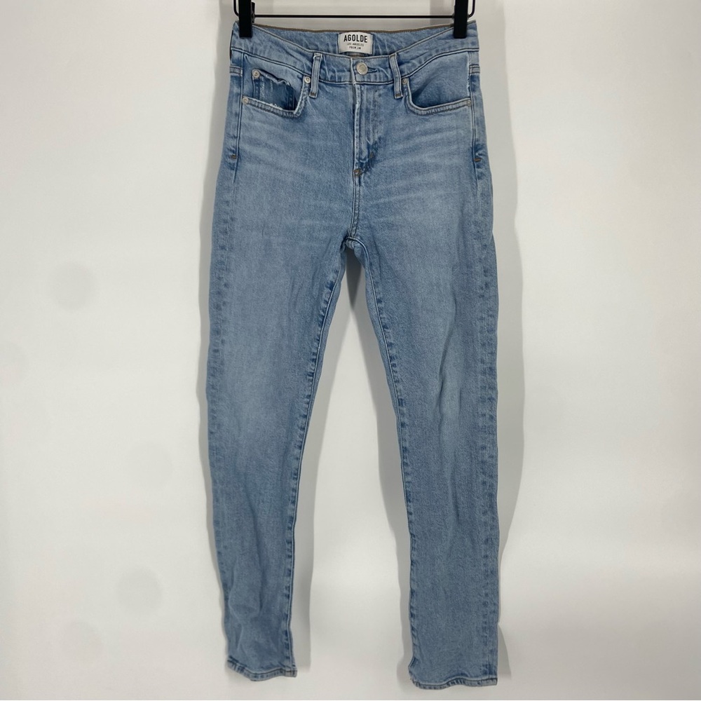 Agolde Blue High Rise Pants Jeans Size 25 Gently Used